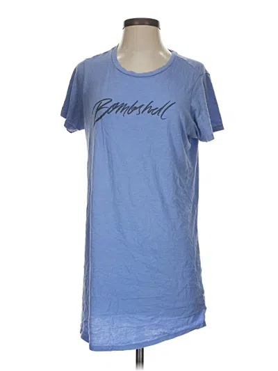 Pre-owned Victoria's Secret Short Sleeve T-shirt In Blue