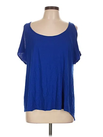 Pre-owned Victoria's Secret Short Sleeve T-shirt In Blue