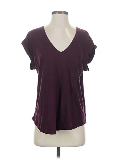 Pre-owned Victoria's Secret Short Sleeve T-shirt In Burgundy