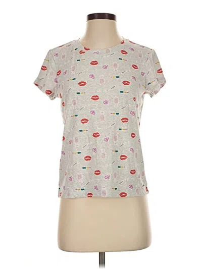 Pre-owned Victoria's Secret Short Sleeve T-shirt In Gray