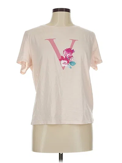 Pre-owned Victoria's Secret Short Sleeve T-shirt In White