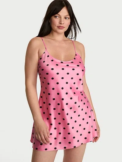 Victoria's Secret Signature Satin Mini Slip In Print