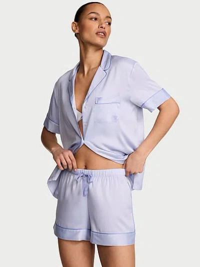 Victoria's Secret Signature Satin Short Pajama Set In Multi