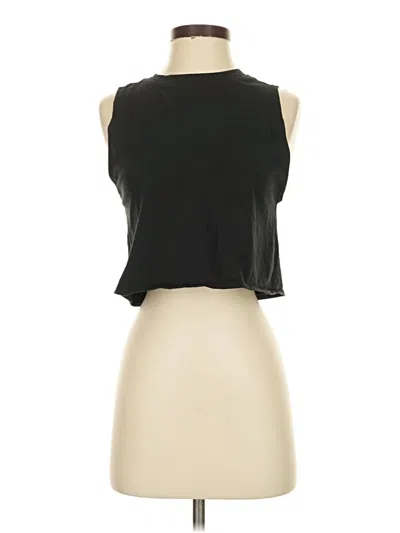 Pre-owned Victoria's Secret Sleeveless T-shirt In Black