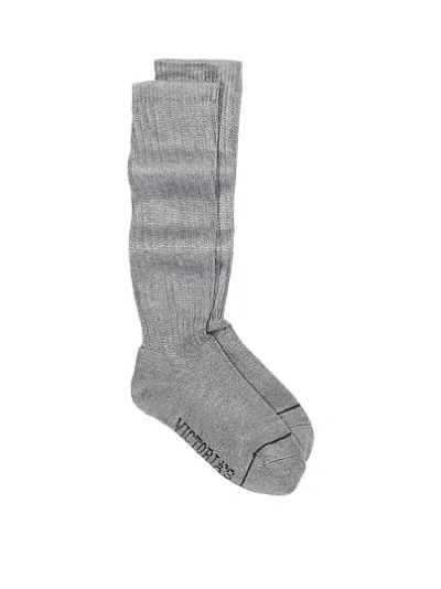 Victoria's Secret Slouchy Sleep Socks In Grey