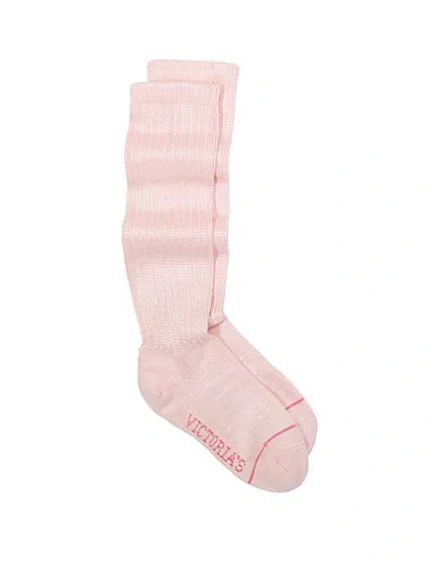 Victoria's Secret Slouchy Sleep Socks In Pink