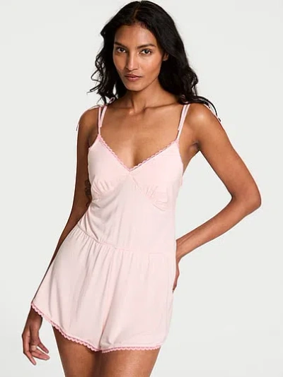 Victoria's Secret Sosoft™ Modal Bow Short Romper In Pink