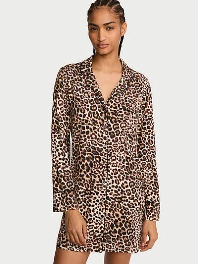 Victoria's Secret Sosoft™ Modal Button-front Sleepshirt In Print