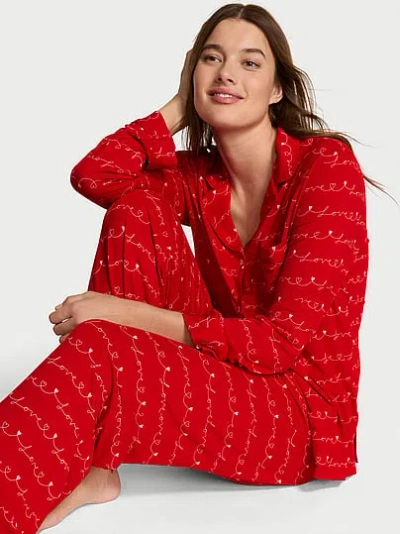 Victoria's Secret Sosoft™ Modal Long Pajama Set In Purple