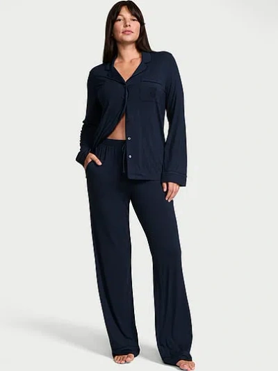 Victoria's Secret Sosoft™ Modal Long Pajama Set In Blue