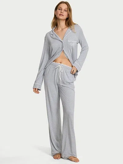 Victoria's Secret Sosoft™ Modal Long Pajama Set In Gray