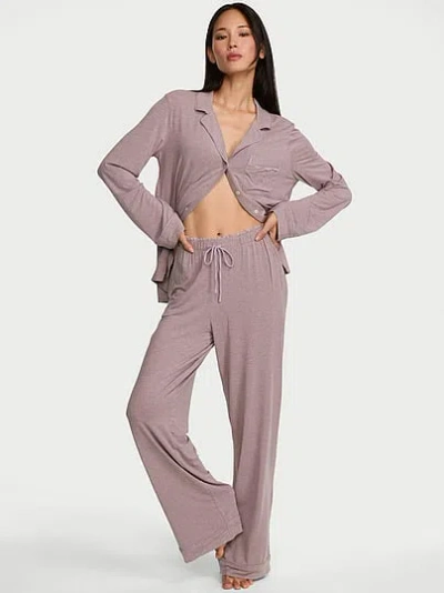 Victoria's Secret Sosoft™ Modal Long Pajama Set In Purple