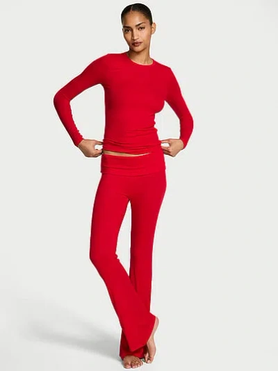 Victoria's Secret Sosoft™ Modal Ribbed Long Lounge Set In Red