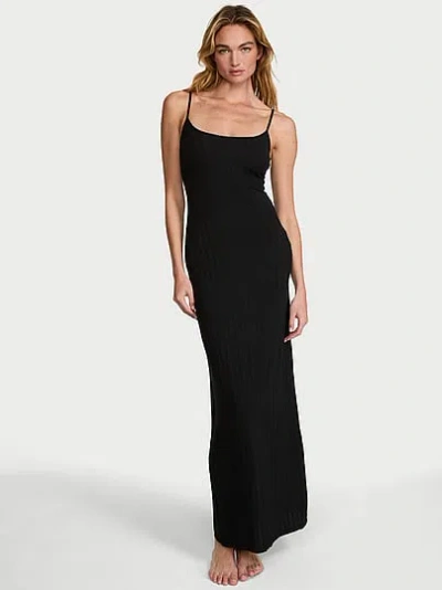 Victoria's Secret Sosoft™ Modal Ultra-fine Maxi Slip Dress In Black