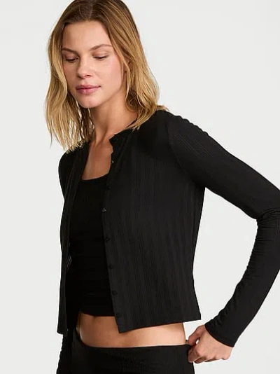 Victoria's Secret Sosoft™ Modal Ultra-fine Cardigangan In Black