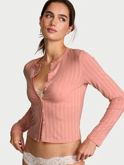 Victoria's Secret Sosoft™ Modal Ultra-fine Cardigangan In Pink