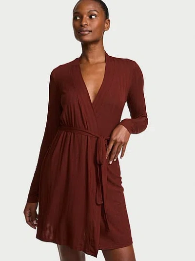 Victoria's Secret Sosoft™ Modal Ultra-fine Short Robe In Brown
