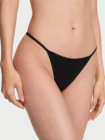 Victoria's Secret Sosoft™ Modal Ultra-fine V-string Panty In Black