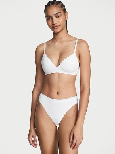 Victoria's Secret Stretch Cotton Bikini Panty In White