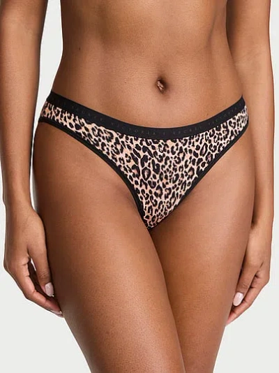 Victoria's Secret Stretch Cotton Bikini Panty In Animal Print