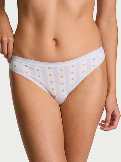 Victoria's Secret Stretch Cotton Bikini Panty In Blue
