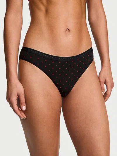 Victoria's Secret Stretch Cotton Bikini Panty In Black