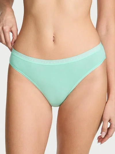 Victoria's Secret Stretch Cotton Bikini Panty In Green