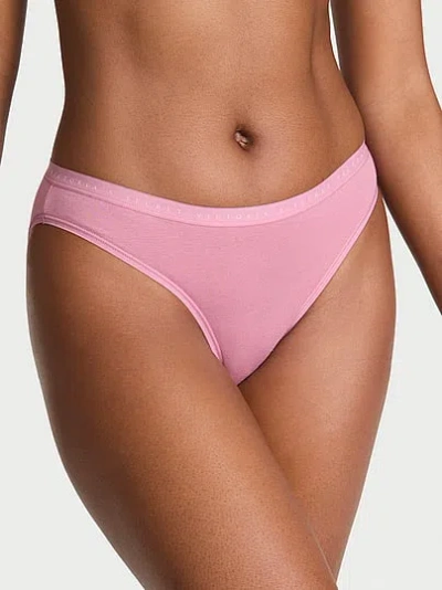 Victoria's Secret Stretch Cotton Bikini Panty In Pink