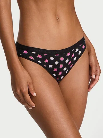 Victoria's Secret Stretch Cotton Bikini Panty In Black