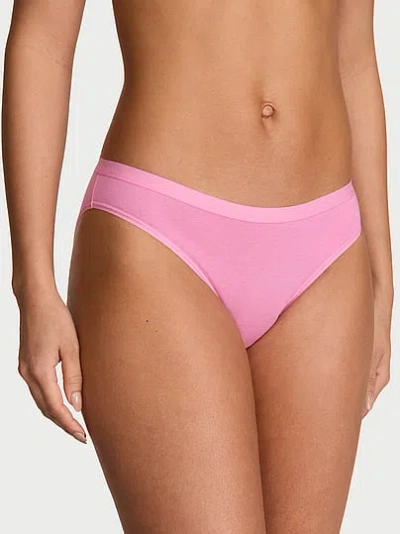 Victoria's Secret Stretch Cotton Bikini Panty In Pink