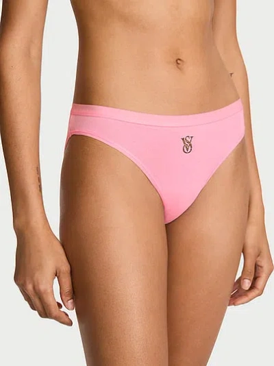 Victoria's Secret Stretch Cotton Bikini Panty In Pink