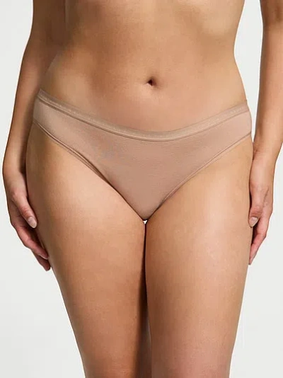 Victoria's Secret Stretch Cotton Bikini Panty In Neutral