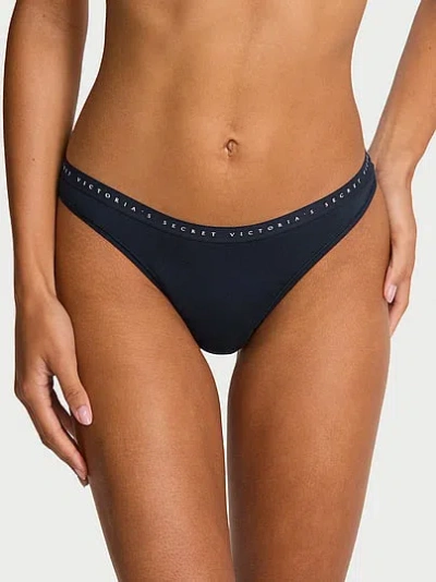 Victoria's Secret Stretch Cotton High-leg Scoop Thong Panty In Multi