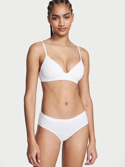 Victoria's Secret Stretch Cotton Hiphugger Panty In White