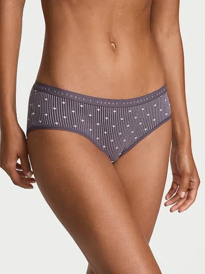 Victoria's Secret Stretch Cotton Hiphugger Panty In Gray