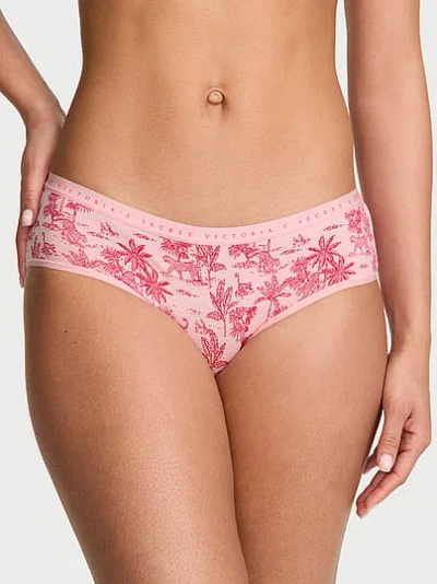 Victoria's Secret Stretch Cotton Hiphugger Panty In Pink