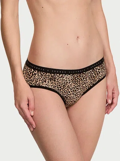 Victoria's Secret Stretch Cotton Hiphugger Panty In Animal Print