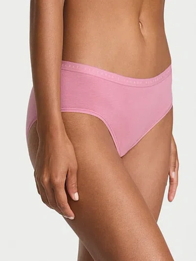 Victoria's Secret Stretch Cotton Hiphugger Panty In Pink