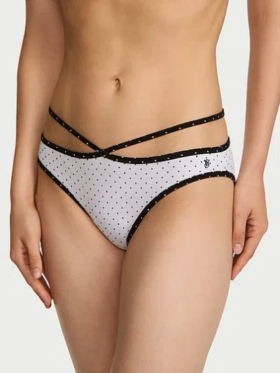 Victoria's Secret Stretch Cotton Strappy Bikini Panty In Print
