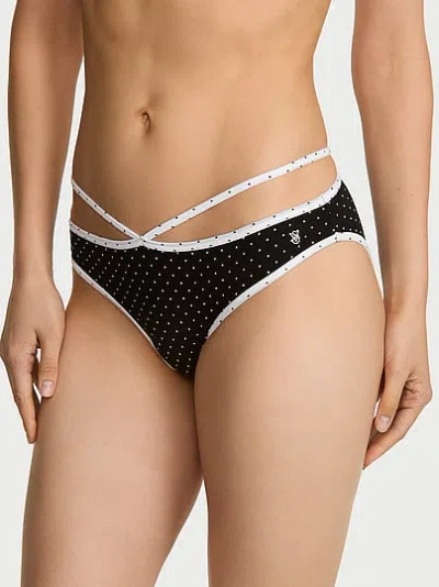 Victoria's Secret Stretch Cotton Strappy Bikini Panty In Print
