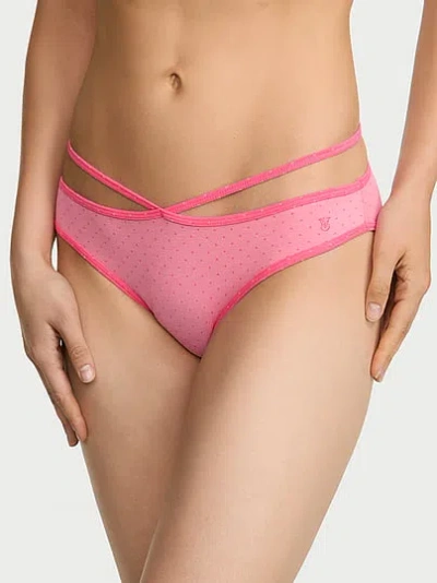 Victoria's Secret Stretch Cotton Strappy Bikini Panty In Print