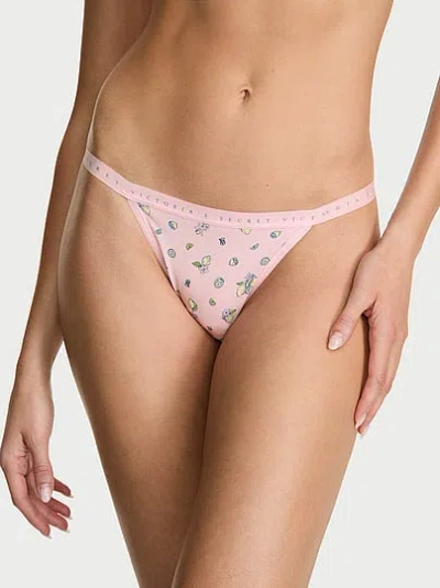 Victoria's Secret Stretch Cotton String Bikini Panty In White