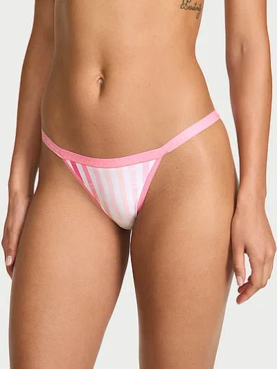 Victoria's Secret Stretch Cotton String Bikini Panty In Pink