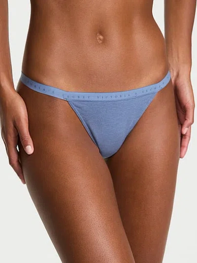 Victoria's Secret Stretch Cotton V-string Panty In Multi