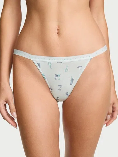 Victoria's Secret Stretch Cotton V-string Panty In Multi