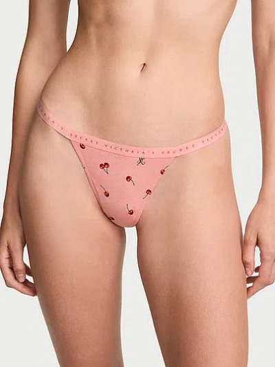 Victoria's Secret Stretch Cotton V-string Panty In Print