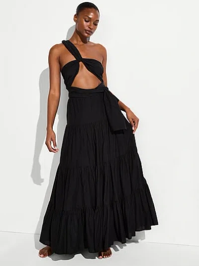 Victoria's Secret Swim Beachwear Multiway Maxi Dress In Black