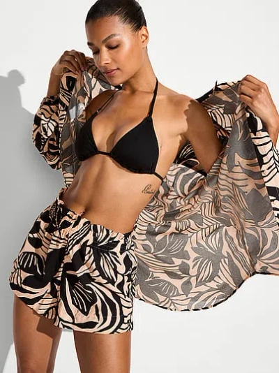 Victoria's Secret Swim Beachwear Voile Shorts In Multi
