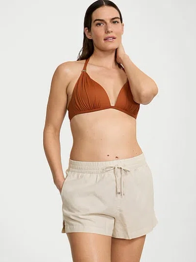 Victoria's Secret Swim Cover-up Shorts In Neutral