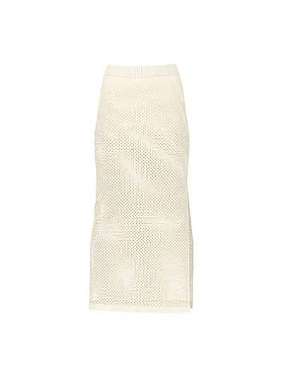 Victoria's Secret Swim Crochet Maxi Skirt In White